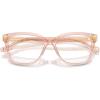 imageCOACH Womens Hc6242u Universal Fit Square Prescription Eyewear FramesTransparent Dusty RoseDemo Lens