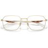 imageCoach Mens Hc5186 Square Prescription Eyewear FramesSatin Light GoldDemo Lens