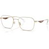 imageCoach Mens Hc5186 Square Prescription Eyewear FramesSatin Light GoldDemo Lens