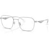 imageCoach Mens Hc5186 Square Prescription Eyewear FramesSatin SilverDemo Lens