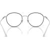 imageCoach Mens Hc5190td Round Prescription Eyewear FramesShiny SilverBlackDemo Lens