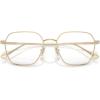 imageCoach Mens Hc5191td Square Prescription Eyewear FramesShiny Light GoldDemo Lens