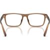 imageCoach Mens Hc6263u Universal Fit Rectangular Prescription Eyewear FramesMatte Transparent AmberDemo Lens