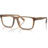 imageCoach Mens Hc6263u Universal Fit Rectangular Prescription Eyewear FramesMatte Transparent AmberDemo Lens