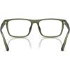 imageCoach Mens Hc6263u Universal Fit Rectangular Prescription Eyewear FramesMatte Transparent Army GreenDemo Lens