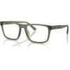 imageCoach Mens Hc6263u Universal Fit Rectangular Prescription Eyewear FramesMatte Transparent Army GreenDemo Lens