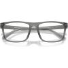 imageCoach Mens Hc6263u Universal Fit Rectangular Prescription Eyewear FramesMatte Transparent Dark StoneDemo Lens