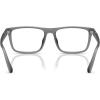 imageCoach Mens Hc6263u Universal Fit Rectangular Prescription Eyewear FramesMatte Transparent Dark StoneDemo Lens