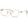 imageCoach Womens Hc5183 Square Prescription Eyewear FramesShiny Light GoldDemo Lens