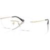 imageCoach Womens Hc5185 Cat Eye Prescription Eyewear FramesShiny Light GoldDemo Lens