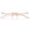 imageCoach Womens Hc5185 Cat Eye Prescription Eyewear FramesShiny Rose GoldDemo Lens