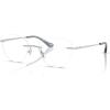 imageCoach Womens Hc5185 Cat Eye Prescription Eyewear FramesShiny SilverDemo Lens