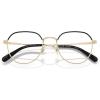 imageCoach Womens Hc5188td Round Prescription Eyewear FramesShiny Light GoldBlackDemo Lens
