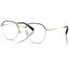 imageCoach Womens Hc5188td Round Prescription Eyewear FramesShiny Light GoldBlackDemo Lens