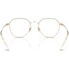 imageCoach Womens Hc5188td Round Prescription Eyewear FramesShiny Light GoldClearDemo Lens