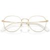 imageCoach Womens Hc5188td Round Prescription Eyewear FramesShiny Light GoldClearDemo Lens