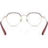imageCoach Womens Hc5188td Round Prescription Eyewear FramesShiny Light GoldRubyDemo Lens