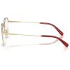 imageCoach Womens Hc5188td Round Prescription Eyewear FramesShiny Light GoldRubyDemo Lens