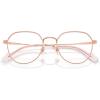 imageCoach Womens Hc5188td Round Prescription Eyewear FramesShiny Rose GoldPinkDemo Lens