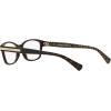 imageCoach Womens Hc6065 Rectangular Prescription Eyewear FramesDark TortoiseDemo Lens