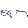 imageCoach Womens Hc6065 Rectangular Prescription Eyewear FramesPurple Confetti TortoiseDemo Lens