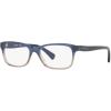 imageCoach Womens Hc6089 Rectangular Prescription Eyewear FramesBlue Beige Glitter GradientDemo Lens
