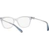 imageCoach Womens Hc6176 Rectangular Prescription Eyewear FramesGradient Transparent BlueDemo Lens