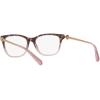 imageCoach Womens Hc6176 Rectangular Prescription Eyewear FramesRose Tortoise GradientDemo Lens