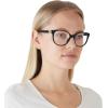 imageCoach Womens Hc6194u Universal Fit Square Prescription Eyewear FramesBlackDemo Lens