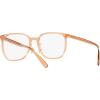 imageCoach Womens Hc6215d Square Prescription Eyewear FramesTransparent BrownDemo Lens