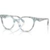 imageCoach Womens Hc6259u Universal Fit Square Prescription Eyewear FramesBlue WatercolorDemo Lens