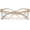 imageCoach Womens Hc6259u Universal Fit Square Prescription Eyewear FramesBrown WatercolorDemo Lens
