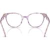 imageCoach Womens Hc6259u Universal Fit Square Prescription Eyewear FramesPurple WatercolorDemo Lens