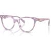 imageCoach Womens Hc6259u Universal Fit Square Prescription Eyewear FramesPurple WatercolorDemo Lens