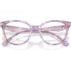 imageCoach Womens Hc6259u Universal Fit Square Prescription Eyewear FramesPurple WatercolorDemo Lens