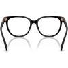 imageCoach Womens Hc6260f Low Bridge Fit Square Prescription Eyewear FramesBlackDemo Lens