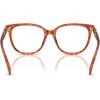 imageCoach Womens Hc6260u Universal Fit Square Prescription Eyewear FramesCaramel TortoiseDemo Lens