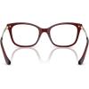 imageCoach Womens Hc6261bu Universal Fit Square Prescription Eyewear FramesMilky BurgundyDemo Lens