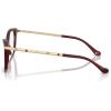 imageCoach Womens Hc6261bu Universal Fit Square Prescription Eyewear FramesMilky BurgundyDemo Lens