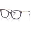 imageCoach Womens Hc6261bu Universal Fit Square Prescription Eyewear FramesMilky EggplantDemo Lens