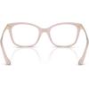 imageCoach Womens Hc6261bu Universal Fit Square Prescription Eyewear FramesMilky Petal PinkDemo Lens