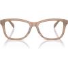 imageCOACH Womens Hc6231u Sculpted C Hardware Universal Fit Rectangular Prescription Eyewear FramesMilky Light BrownDemo Lens