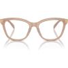 imageCOACH Womens Hc6232u Sculpted C Hardware Universal Fit Square Prescription Eyewear FramesMilky Light BrownDemo Lens