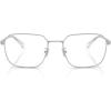 imageCoach Mens Hc5186 Square Prescription Eyewear FramesSatin SilverDemo Lens