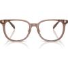 imageCoach Mens Hc6269d Square Prescription Eyewear FramesTransparent Light BrownDemo Lens