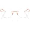 imageCoach Womens Hc5185 Cat Eye Prescription Eyewear FramesShiny Rose GoldDemo Lens