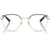 imageCoach Womens Hc5188td Round Prescription Eyewear FramesShiny Light GoldBlackDemo Lens