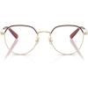 imageCoach Womens Hc5188td Round Prescription Eyewear FramesShiny Light GoldRubyDemo Lens