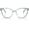 imageCoach Womens Hc6259u Universal Fit Square Prescription Eyewear FramesBlue WatercolorDemo Lens