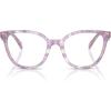 imageCoach Womens Hc6259u Universal Fit Square Prescription Eyewear FramesPurple WatercolorDemo Lens